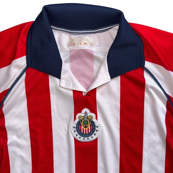 Vintage 90s Chivas De Guadalajara Soccer Jersey Mens XL Collared Mexico Number 7 - Picture 4 of 8